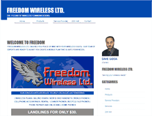 Tablet Screenshot of freedomwireless.ca